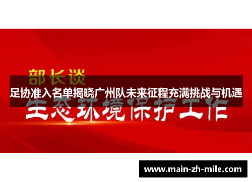 足协准入名单揭晓广州队未来征程充满挑战与机遇